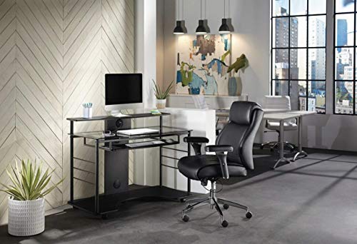 Realspace 47"W Mobile Tech Desk, Black