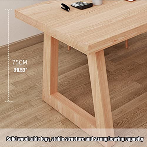 Industrial Style Pine Wood Office Computer Desk 5cm Thick