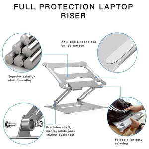 EYHLKM Portable Foldable Laptop Stand Lifting Aluminum Alloy Notebook Computer Stand Universal Adjustable Storage Cooling Holder Stand
