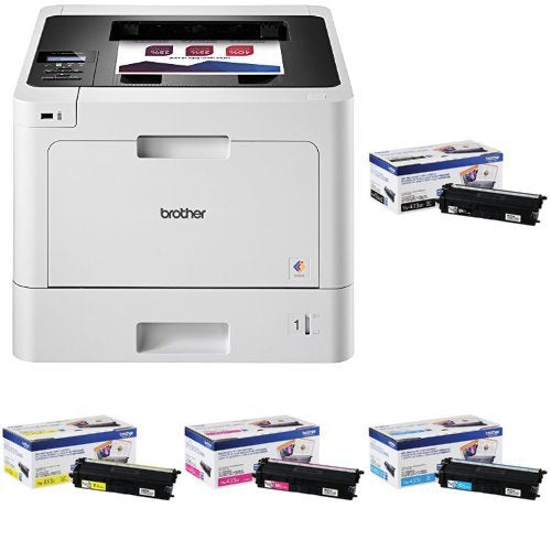 Brother Printer HLL8260CDW Business Color Laser Printer with Duplex Printing and Wireless Networking, Amazon Dash Replenishment Enabled and High Yield Toner-Retail Packaging , Black|Cyan|Magenta|Yellow