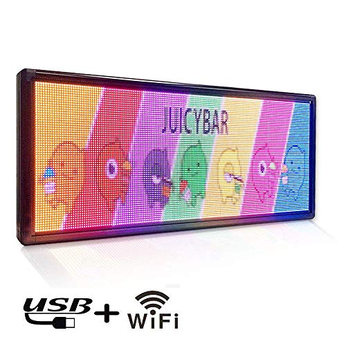 P6 Full Color led Sign Scrolling Texts Images Video Display (40''x17.9'')