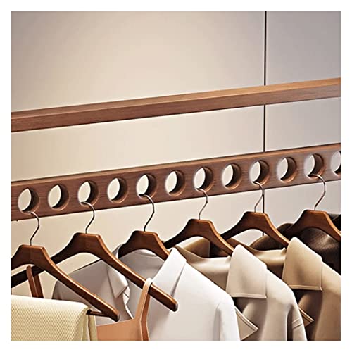 BinOxy Freestanding Wooden Coat Rack - 80cm Vertical Hanging Clothes Stand