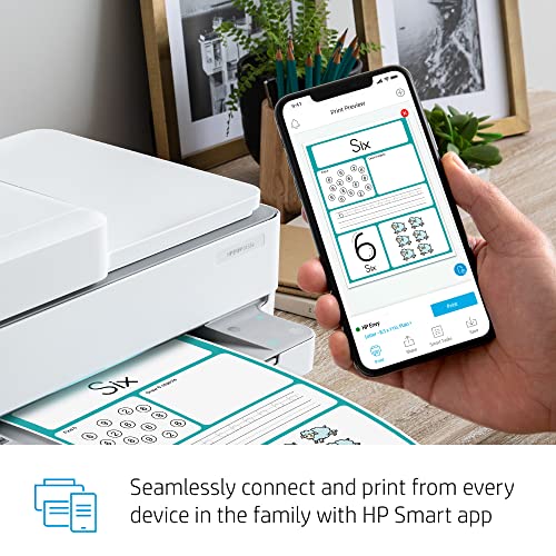 HP ENVY 6455e All-in-One Wireless Color Printer with bonus 6 months Instant Ink with HP+ (223R1A)