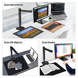 CZUR Shine Ultra Pro Portable Document Scanner, 24MP Book Scanner, Max DPI 440, USB Document Camera, A3 Large Format, Adjustable Height, Windows & Mac