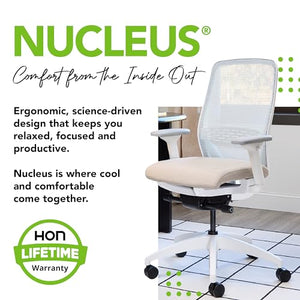 HON Nucleus Grey Ergonomic Office Chair with Synchro-Tilt Recline & Adjustable Lumbar Support