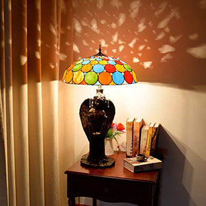 Xiaohu Tiffany Style Multicolor Glass Table Lamp