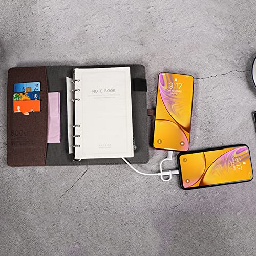 NIZYH A6 Binder Notebook Business Document Organizer File Folder with and U Disk Office Manager Planner (Color : A)