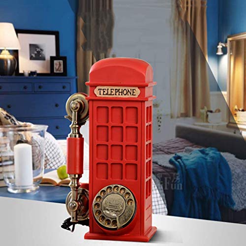 GagalU Retro Phone Booth Antique Fixed Telephone