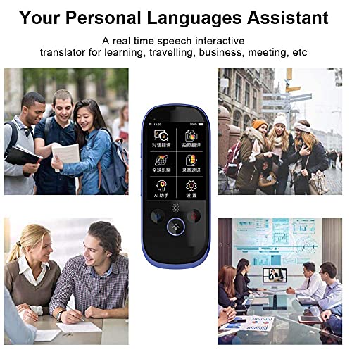 UsmAsk Smart Instant Language Translator Device, Portable 2-Way Translations, 75 Languages, 3.0Inch Touch Screen, Black
