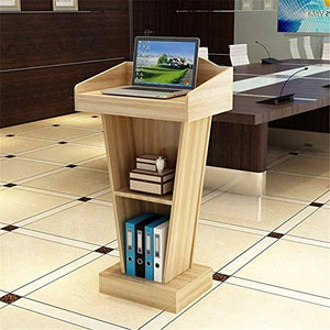 HoNako Solid Wood Lectern Podium Stand - Wood Color, One Size