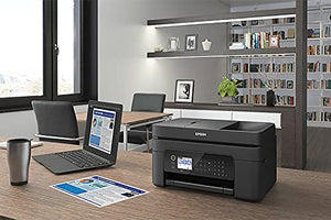 Epson Workforce WF 2000 Series Wireless Color All-in-One Inkjet Printer / 4-in-1 Print Scan Copy Fax/Voice Activated, 5760 x 1440 dpi, Auto 2-Sided Printing, 30-Page ADF