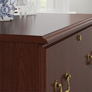 Bush Furniture UrbanPro L Shaped Desk 4 Pc. Set in Harvest Cherry - Engineered Wood