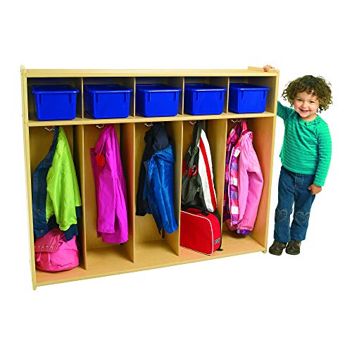Angeles 5-Section Locker Storage, Birch