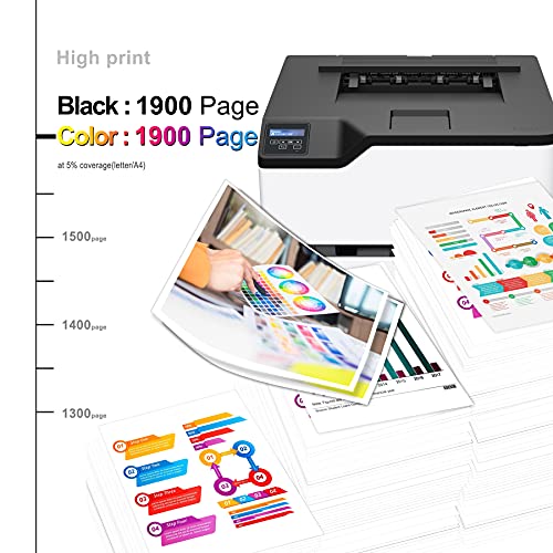 6 Pack (3 Black + 1 Cyan + 1 Magenta + 1 Yellow) Compatible C3210K0 C3210C0 C3210M0 C3210Y0 Toner Cartridge Replacement for Lexmark C3224dw C3326dw MC3224dwe MC3224adwe MC3326adwe Printer