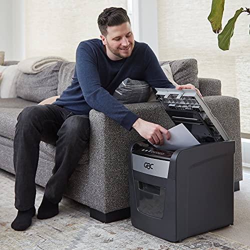GBC Auto Feed+ Paper Shredder, 100 Sheet Capacity, Micro-Cut - 100M (WSM1757603)
