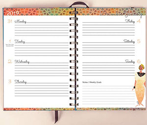 Shades of Color Grateful, Gracious, Gorgeous 2019 Weekly Inspirational Planner (IP13)