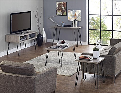 Ameriwood Home Owen Retro TV Stand for TVs up to 42", Weathered Oak