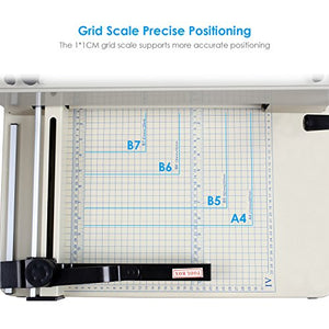 Amzdeal Paper Cutter Guillotine Paper Cutter Trimmer Professional Heavy Duty Commercial Paper Cutter A4 Paper Cutting Machine