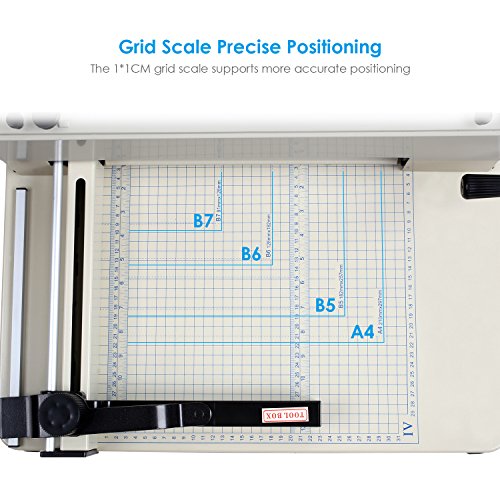 Amzdeal Paper Cutter Guillotine Paper Cutter Trimmer Professional Heavy Duty Commercial Paper Cutter A4 Paper Cutting Machine