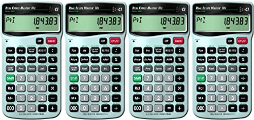 Calculated Industries 3405 Real Estate Master IIIx Residential Real Estate Finance Calculator | Clearly-Labeled Function Keys | Simplest Operation | Solves Payments, ARMs, Combos, More (Fоur Расk)