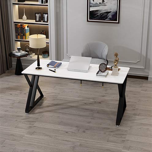 Modern Rock Office Workbench, Home Computer Desk Wear-Resistant, Writing Desk, High Temperature Resistant, Game Table, Suitable for Company Meetings, Home Decoration