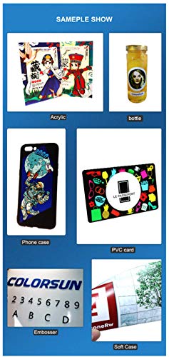 Full Automatic A4 UV Printer Flatbed Small UV Printers with RIP 9.0 for Phone Case, Bottle, Pen, Lighter, Acrylic, Wood, Glass (with Hard UV Ink)