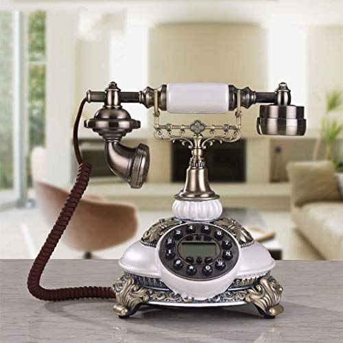 GagalU Nostalgic Vintage Push-Button Telephone - Bronze Metal Finish