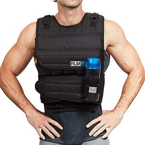 RUNFast 12lbs-140lbs Weighted Vest (With Shoulder Pads, 120lbs)