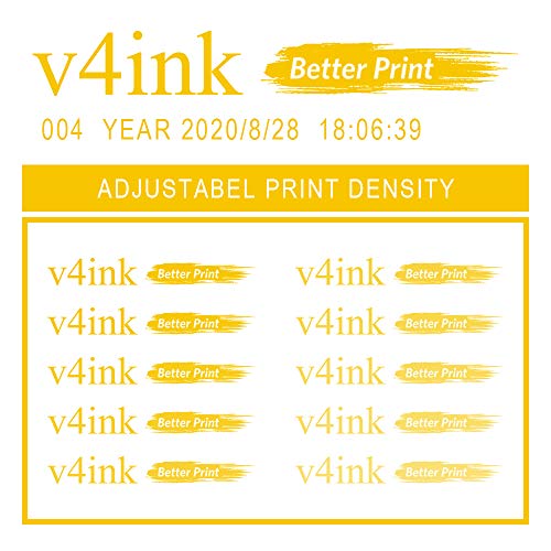 v4ink BENTSAI Original Solvent Fast Dry Ink Cartridge BT-2583P for BENTSAI Handheld Inkjet Printer BT-HH6105B2, BT-HH6105B3 (Yellow)