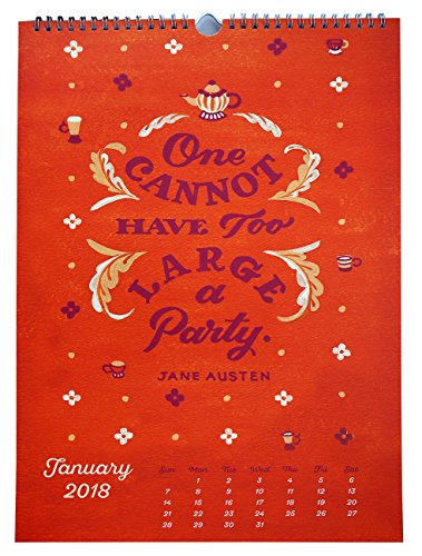 Beautiful Typography 2018 Calendar