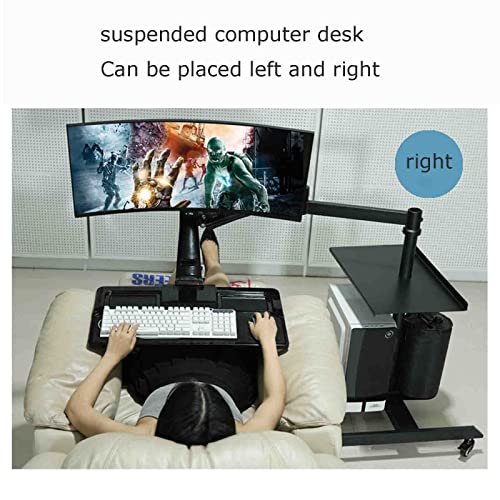 ASUMUI Computer Display Floor Stand Rotation Mobile Cart Rack