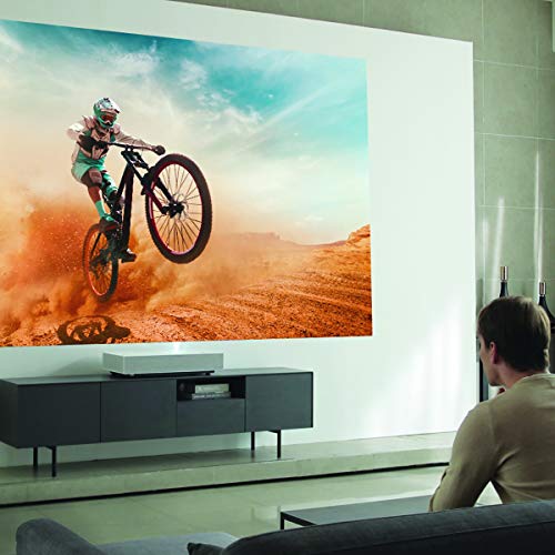 LG HU85LA Ultra Short Throw 4K UHD Laser Smart Home Theater Cinebeam Projector with Alexa built-in, Thinq AI and the Google Assistant