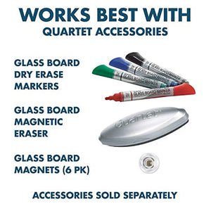 Quartet Glass Whiteboard, Magnetic Dry Erase Board, 3' x 2', with Customizable Templates, White Dry Erase Surface, Infinity (GI3624)