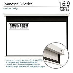Elite Screens Evanesce B, 120" 16:9, Recessed In-Ceiling Electric Projector Screen with Installation Kit, 8k/4K Ultra HD Ready Matte White Fiberglass Reinforced Projection Surface, EB120HW2-E8