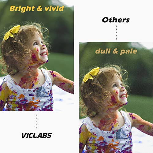 VicLabs Compatible 055H Toner Cartridge(with Chip) Replacement for Canon 055H 055 Toner fifs for Canon LBP664Cdw imageClass MF740Cdw MF741Cdw MF743Cdw MF745Cdw MF746Cdw Toner(BCMY,4-Pack)