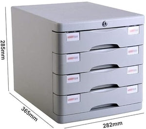 None Desktop 4-Layer File Storage Cabinet Office Supplies A4 Cabinet/Holder