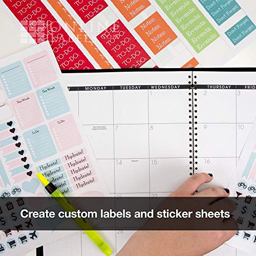 Sticker Paper, 2,000 Sheets, White Matte, 8.5 x 11 Full Sheet Label, Inkjet or Laser Printer, Online Labels