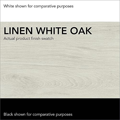 Bush Furniture Saratoga 5-Shelf 72-Inch H Bookcase Set, Linen White Oak