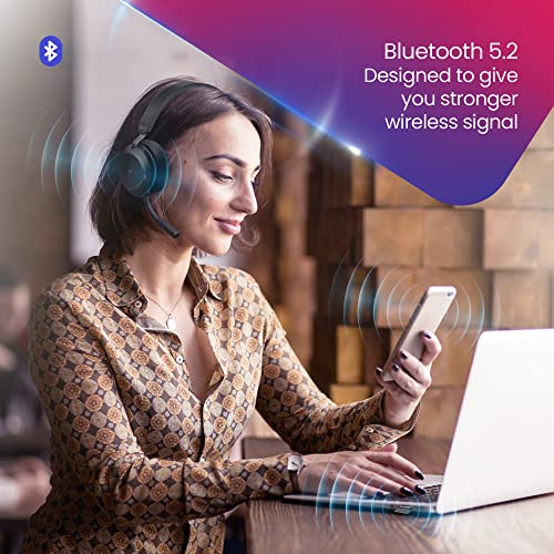 Global Teck Worldwide Jabra Evolve2 75 Wireless Headset Stereo MS with USB A Bluetooth Dongle, Zoom, Webex, Skype Compatible, 27599-999-999