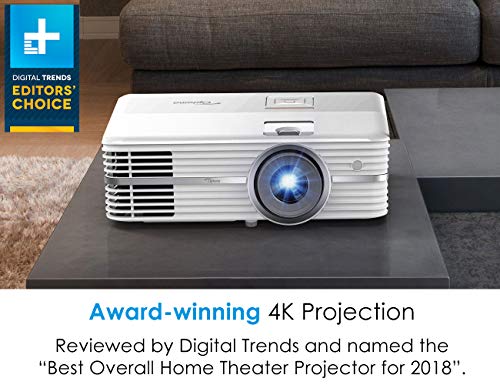 Optoma UHD50 True 4K Ultra High Definition DLP Home Theater Projector for Entertainment and Movies with Dual HDMI 2.0 and HDR Technology