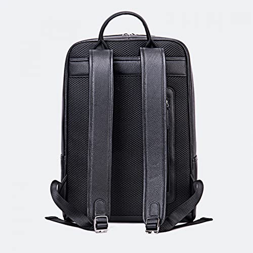 Large Capacity Business Men's Backpack Leather Backpack Outdoor Men's Computer Backpack, Simple Casual Business Backpack