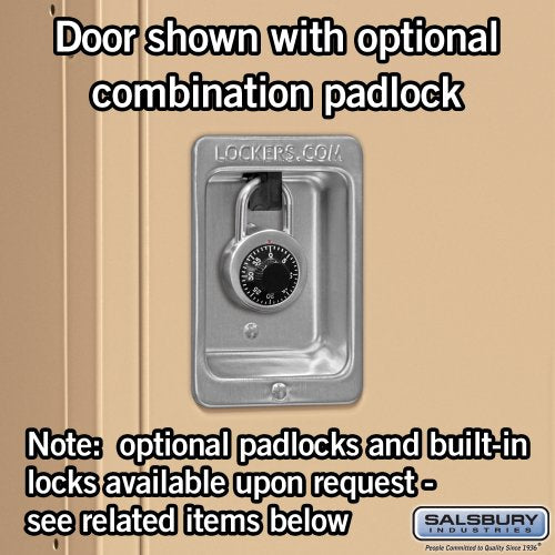 Salsbury Industries 61352TN-U Single Tier 36-Inch Wide 5-Feet High 12-Inch Deep Unassembled Standard Metal Locker, Tan Brown