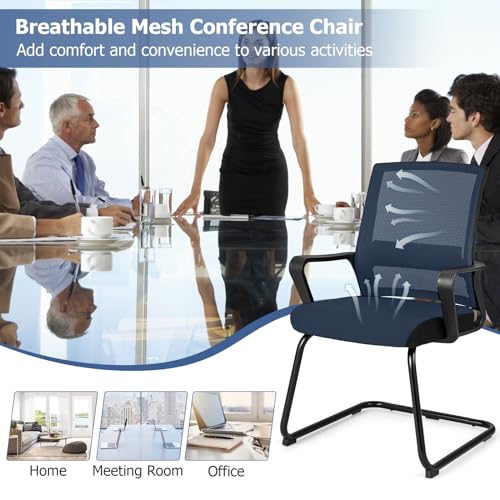 GOFLAME Office Guest Chair with Lumbar Support, 10 Pack