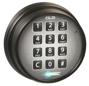 Amsec 0615786 ESL20XL Standard Bolt Electronic Safe Lock