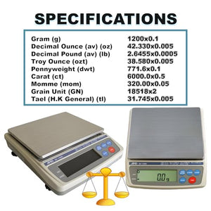 Rosenthal Collection A&D EK1200i Legal for Trade Gold Scale