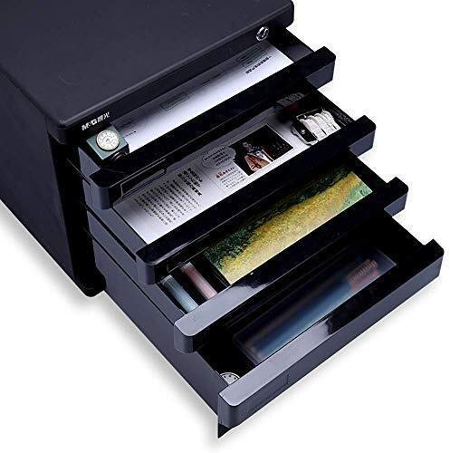 UGani Plastic Flat File Cabinet with 4 Drawers - A4 File Storage (Color: 2)