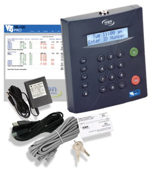 SB-100 PRO 25 Universal Employee Time Clock (Industry First: Manage Timecards via USB, Network or Web). No Monthly Fee.