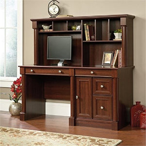 Bowery Hill Computer Desk with Hutch in Cherry