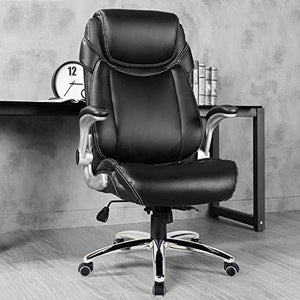 CLoxks Executive Office Chair - High-Grade PU Leather, Adjustable Height, Ergonomic Design