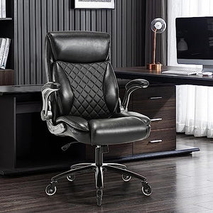 Blue Whale Ergonomic Office Chair with 3D Lumbar Support for Back Pain - Big and Tall Executive Desk Chair